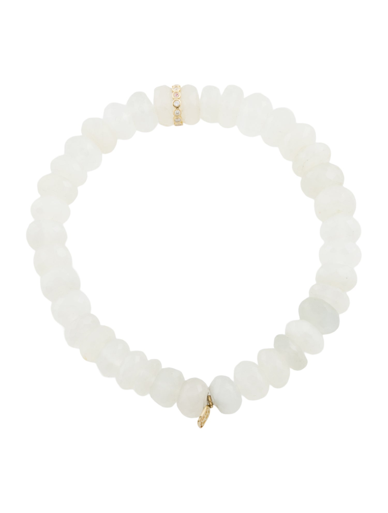 Sydney Evan 14K Moonstone & Diamond Bracelet